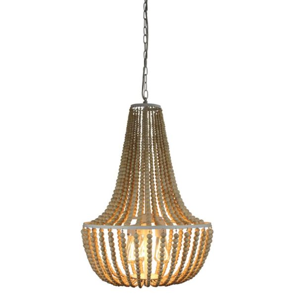 Cascara Bead Pendant Light 3Lt in Natural Online now