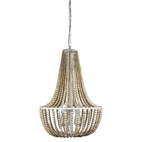 Cascara Bead Pendant Light 3Lt in Natural Online now