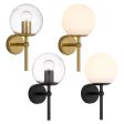 Eterna Indoor Wall Light in Gold Clear, Gold Opal, Black Clear or Black Opal Online Sale