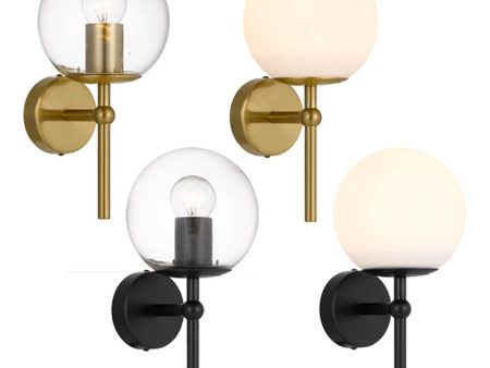 Eterna Indoor Wall Light in Gold Clear, Gold Opal, Black Clear or Black Opal Online Sale