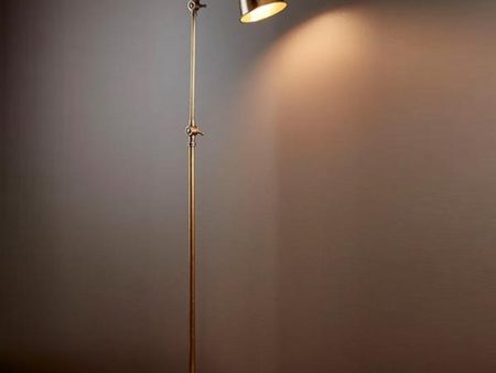 Newbury Floor Lamp in Antique Brass or Antique Silver Online now