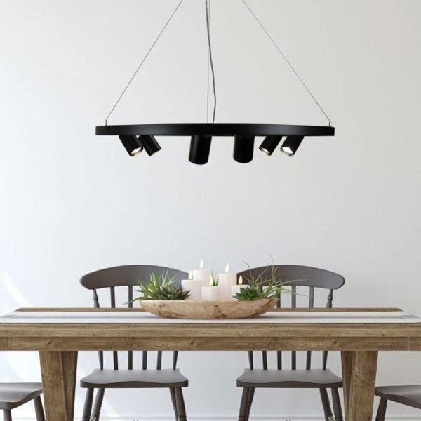 Pano Pendant Light 6Lt in Black Sale