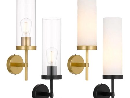 Garot Indoor Wall Light in Gold Clear, Gold Opal, Black Clear or Black Opal Fashion