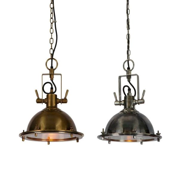 Bedford Pendant Light in Antique Brass or Antique Silver Cheap